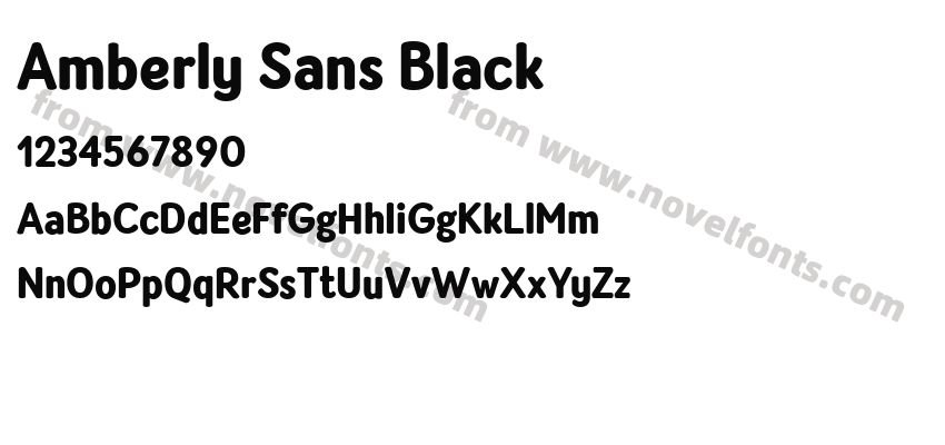 Amberly Sans BlackPreview