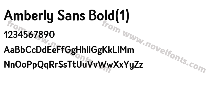 Amberly Sans Bold(1)Preview
