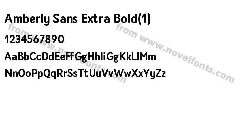 Amberly Sans Extra Bold(1)Preview