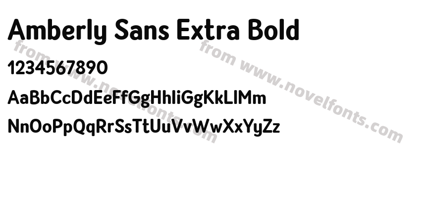 Amberly Sans Extra BoldPreview