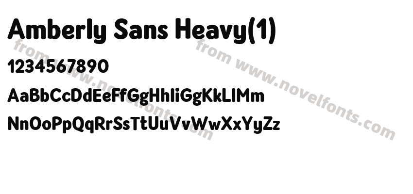 Amberly Sans Heavy(1)Preview