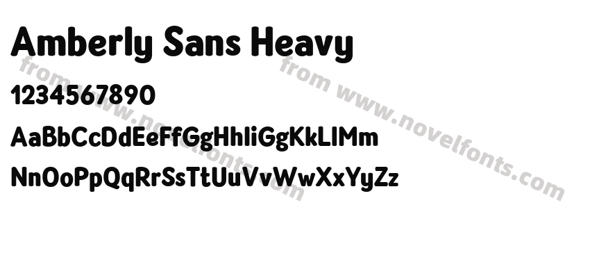 Amberly Sans HeavyPreview