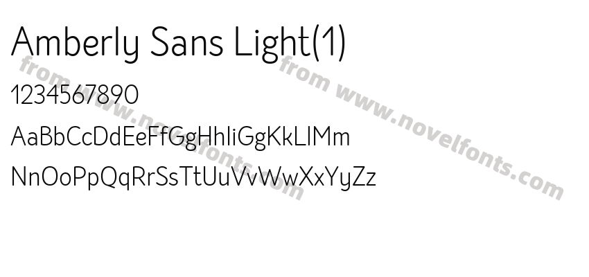 Amberly Sans Light(1)Preview