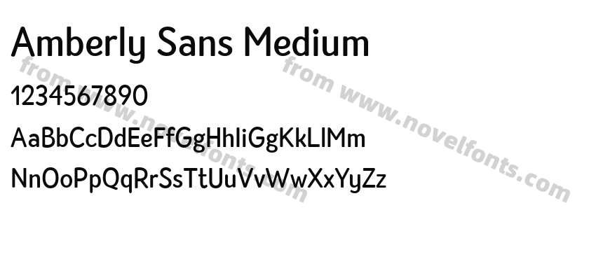 Amberly Sans MediumPreview