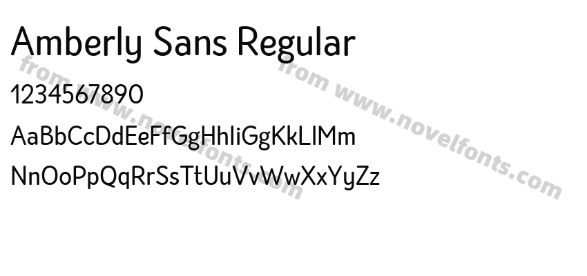 Amberly Sans RegularPreview