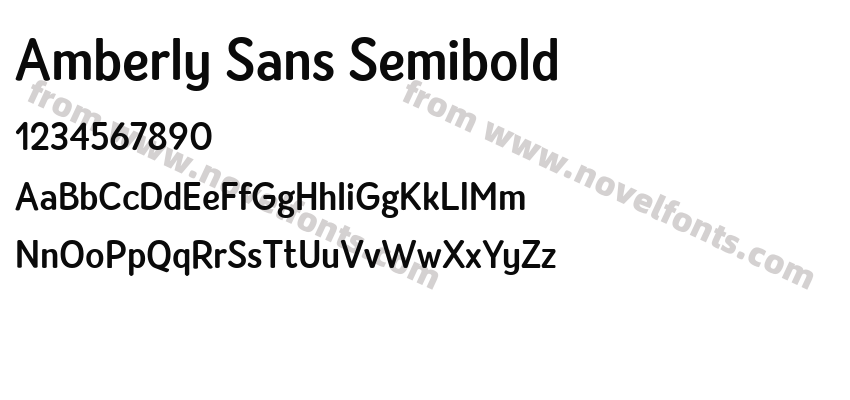 Amberly Sans SemiboldPreview
