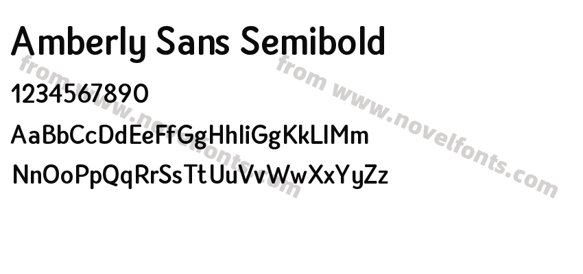 Amberly Sans SemiboldPreview