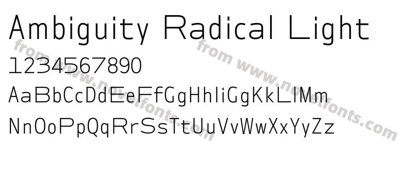 Ambiguity Radical LightPreview