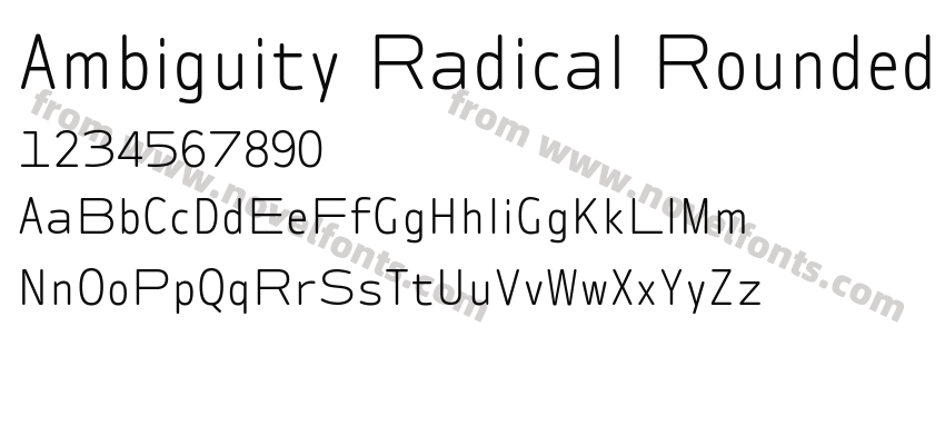 Ambiguity Radical RoundedPreview