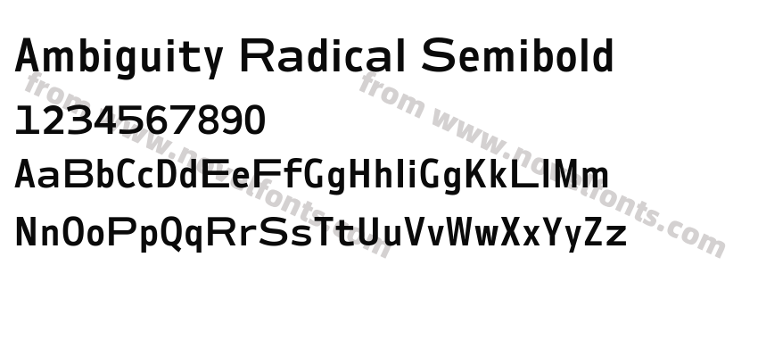 Ambiguity Radical SemiboldPreview