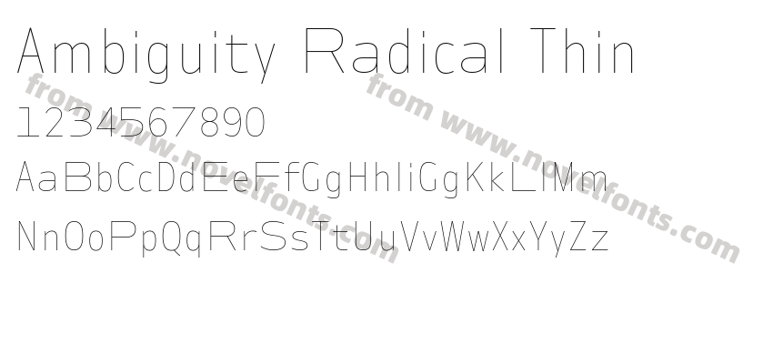 Ambiguity Radical ThinPreview