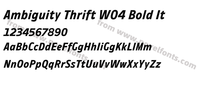 Ambiguity Thrift W04 Bold ItPreview