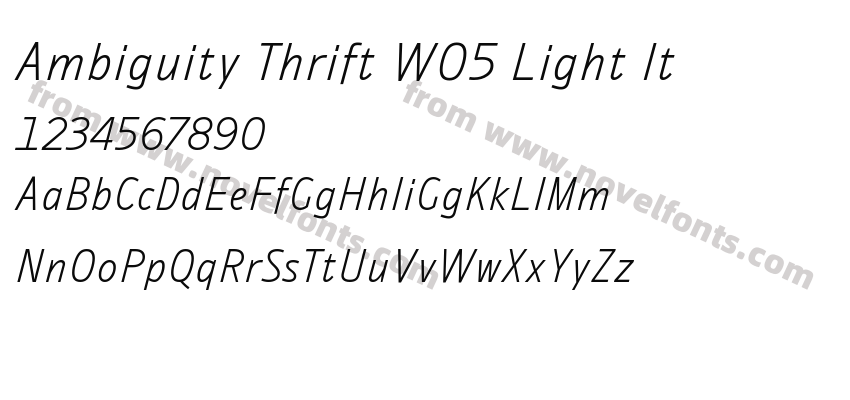 Ambiguity Thrift W05 Light ItPreview