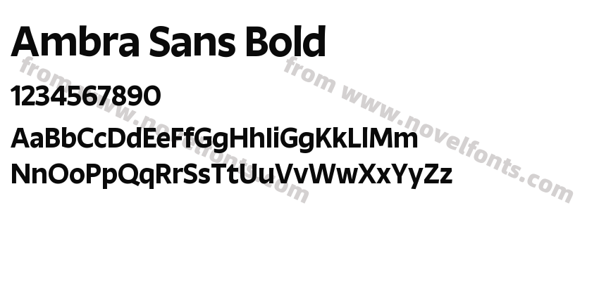 Ambra Sans BoldPreview