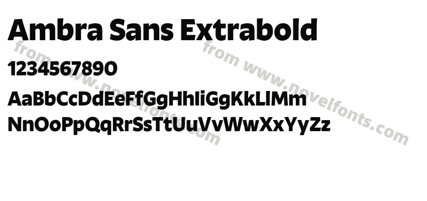 Ambra Sans ExtraboldPreview
