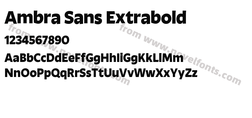 Ambra Sans ExtraboldPreview