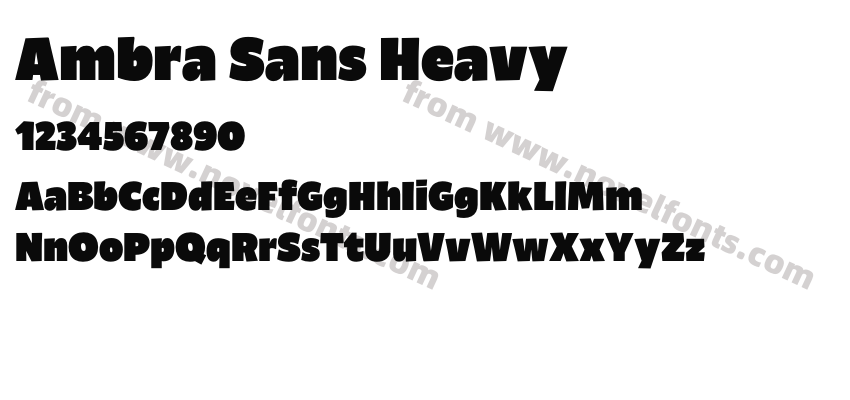 Ambra Sans HeavyPreview