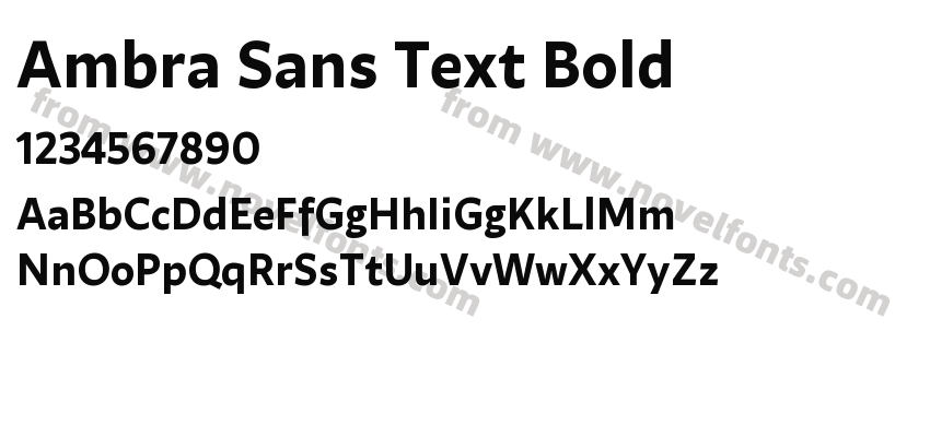 Ambra Sans Text BoldPreview