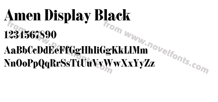 Amen Display BlackPreview