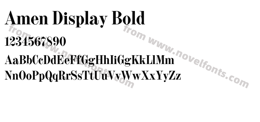 Amen Display BoldPreview