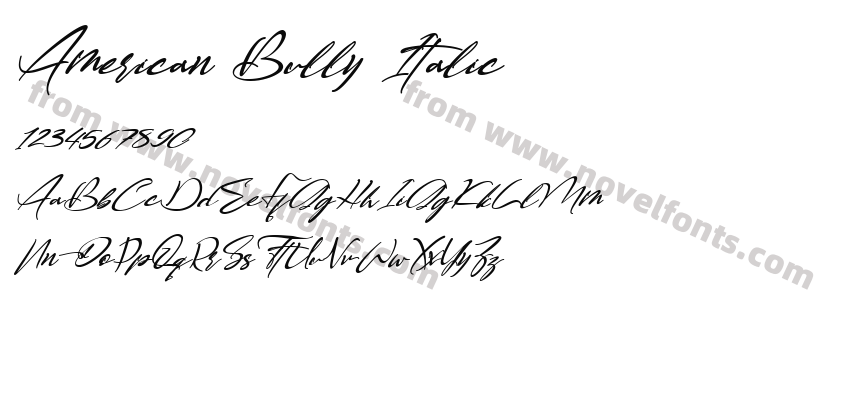 American Bully ItalicPreview