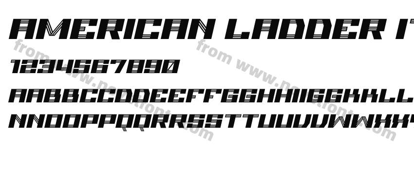 American Ladder ItalicPreview