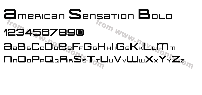 American Sensation BoldPreview