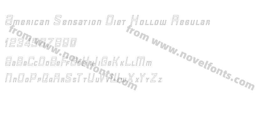 American Sensation Diet Hollow RegularPreview