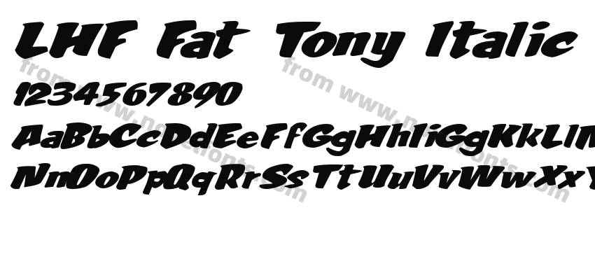 LHF Fat Tony ItalicPreview