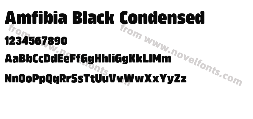Amfibia Black CondensedPreview