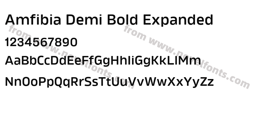 Amfibia Demi Bold ExpandedPreview