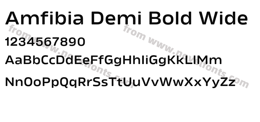 Amfibia Demi Bold WidePreview
