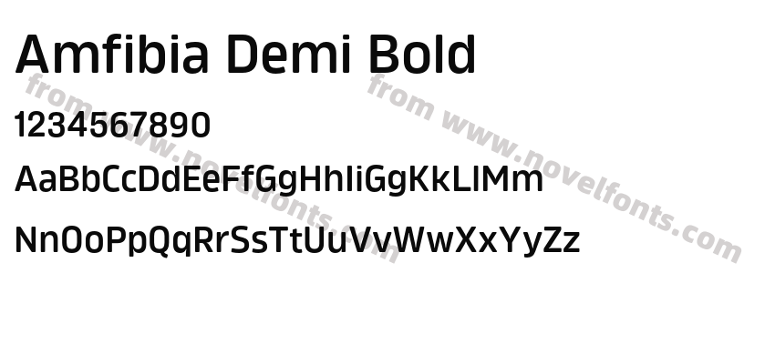 Amfibia Demi BoldPreview