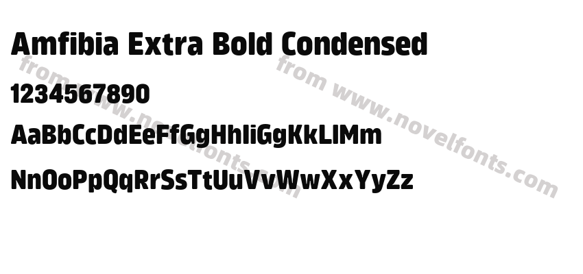 Amfibia Extra Bold CondensedPreview