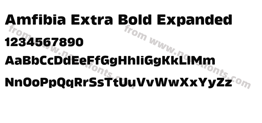 Amfibia Extra Bold ExpandedPreview