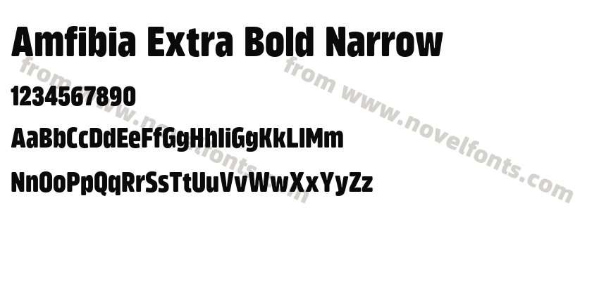 Amfibia Extra Bold NarrowPreview