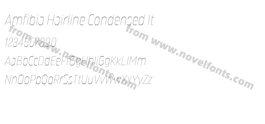 Amfibia Hairline Condensed ItPreview