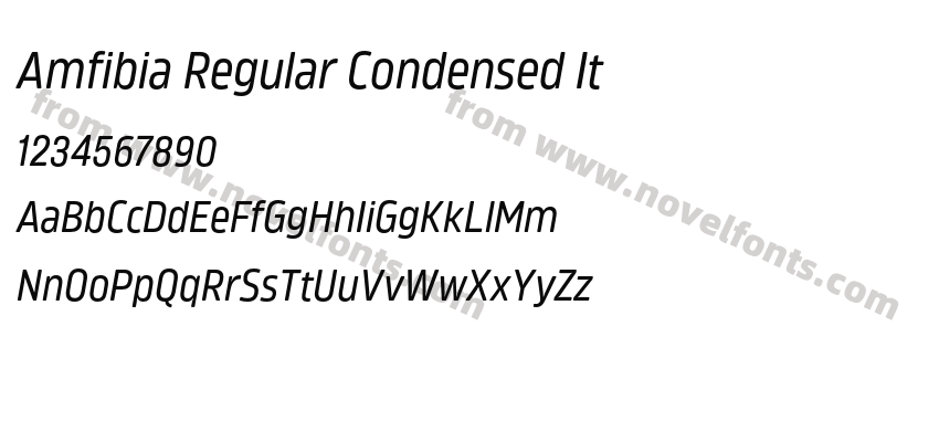 Amfibia Regular Condensed ItPreview