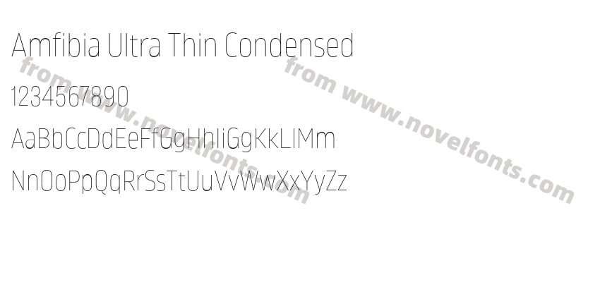 Amfibia Ultra Thin CondensedPreview
