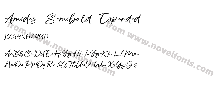 Amides Semibold ExpandedPreview