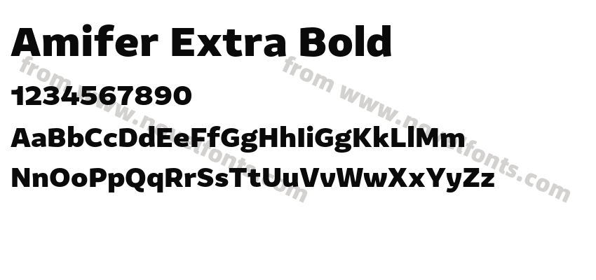 Amifer Extra BoldPreview