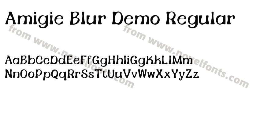 Amigie Blur Demo RegularPreview