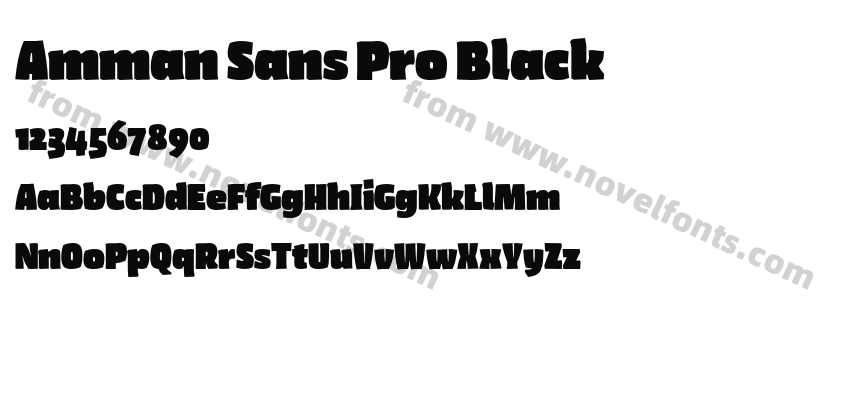 Amman Sans Pro BlackPreview