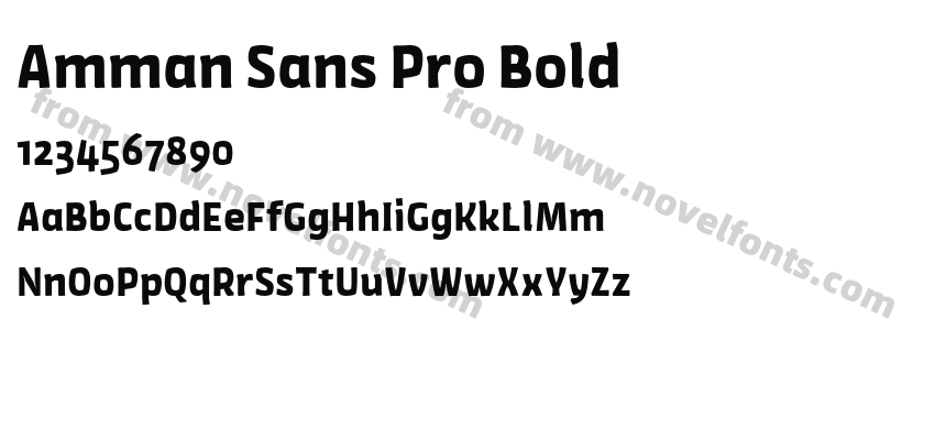 Amman Sans Pro BoldPreview