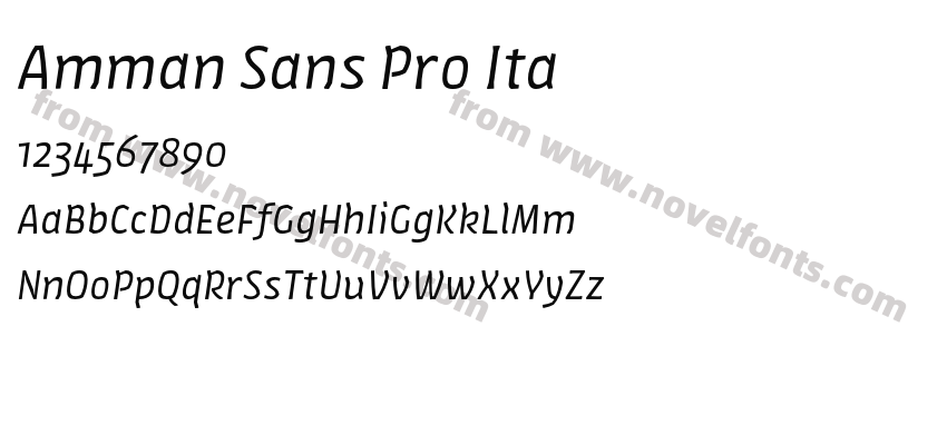 Amman Sans Pro ItaPreview