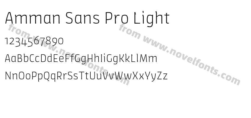 Amman Sans Pro LightPreview