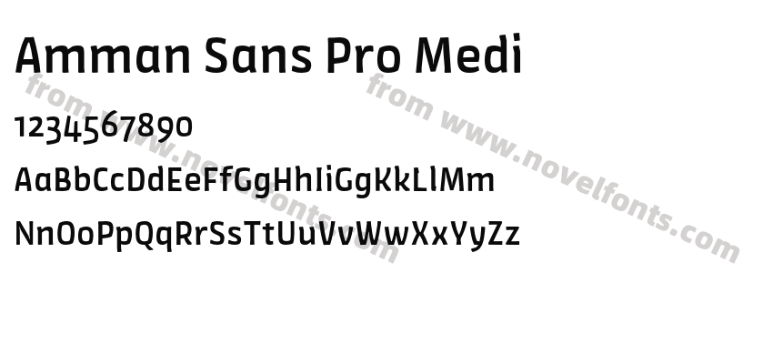 Amman Sans Pro MediPreview