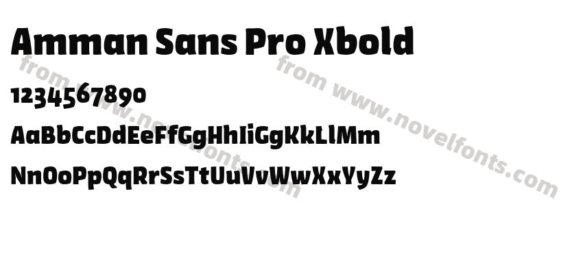 Amman Sans Pro XboldPreview
