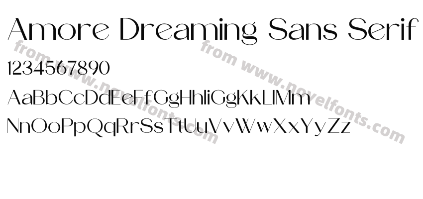 Amore Dreaming Sans SerifPreview