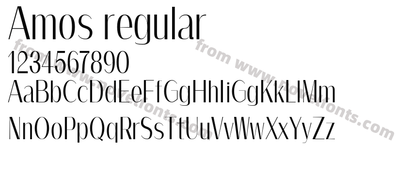 Amos regularPreview